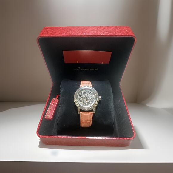 NEW Jeanneret Skeleton Automatic Stainless Steel Ref. J-5315-0431 Watch main image 10